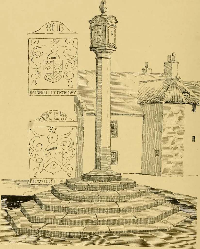 An illustration from The book of sun-dials; originally compiled by the late Mrs. Alfred Gatty; now enl. and re-edited by H. K. F. Eden and Eleanor Lloyd, 1900, leaf 181