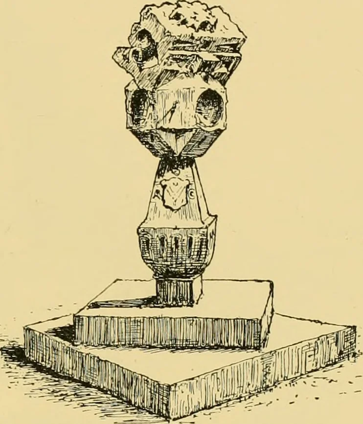 An illustration from The book of sun-dials; originally compiled by the late Mrs. Alfred Gatty; now enl. and re-edited by H. K. F. Eden and Eleanor Lloyd, 1900, leaf 188