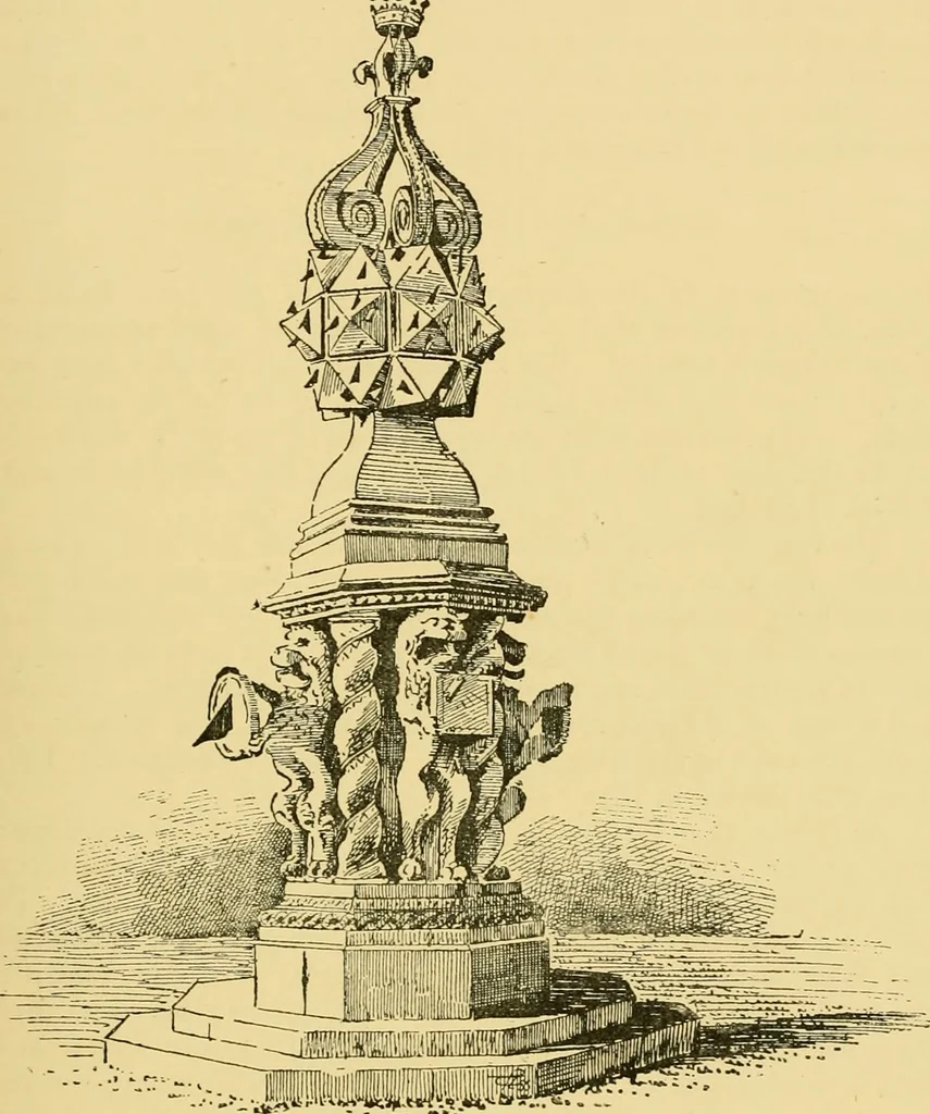 An illustration from The book of sun-dials; originally compiled by the late Mrs. Alfred Gatty; now enl. and re-edited by H. K. F. Eden and Eleanor Lloyd, 1900, leaf 194