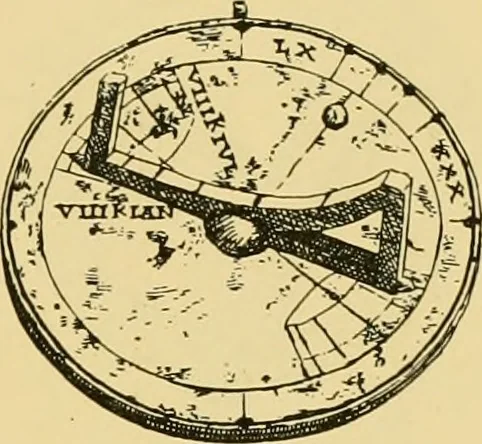 An illustration from The book of sun-dials; originally compiled by the late Mrs. Alfred Gatty; now enl. and re-edited by H. K. F. Eden and Eleanor Lloyd, 1900, leaf 226