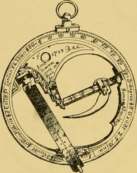 An illustration from The book of sun-dials; originally compiled by the late Mrs. Alfred Gatty; now enl. and re-edited by H. K. F. Eden and Eleanor Lloyd, 1900, leaf 227