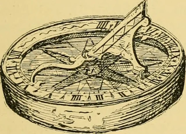 An illustration from The book of sun-dials; originally compiled by the late Mrs. Alfred Gatty; now enl. and re-edited by H. K. F. Eden and Eleanor Lloyd, 1900, leaf 230