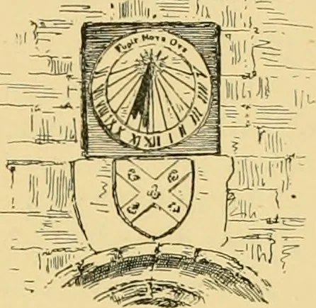 An illustration from The book of sun-dials; originally compiled by the late Mrs. Alfred Gatty; now enl. and re-edited by H. K. F. Eden and Eleanor Lloyd, 1900, leaf 298