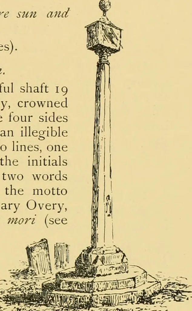 An illustration from The book of sun-dials; originally compiled by the late Mrs. Alfred Gatty; now enl. and re-edited by H. K. F. Eden and Eleanor Lloyd, 1900, leaf 308