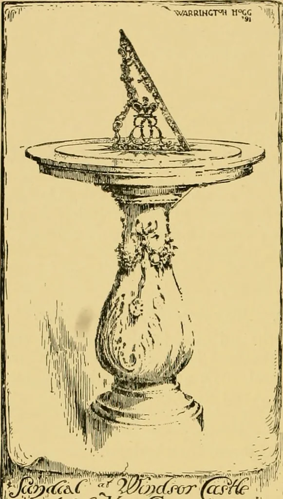 An illustration from The book of sun-dials; originally compiled by the late Mrs. Alfred Gatty; now enl. and re-edited by H. K. F. Eden and Eleanor Lloyd, 1900, leaf 311
