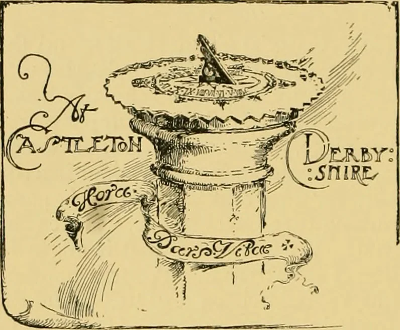 An illustration from The book of sun-dials; originally compiled by the late Mrs. Alfred Gatty; now enl. and re-edited by H. K. F. Eden and Eleanor Lloyd, 1900, leaf 315