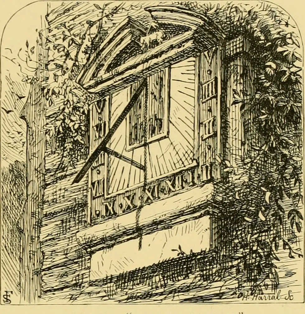 An illustration from The book of sun-dials; originally compiled by the late Mrs. Alfred Gatty; now enl. and re-edited by H. K. F. Eden and Eleanor Lloyd, 1900, leaf 320