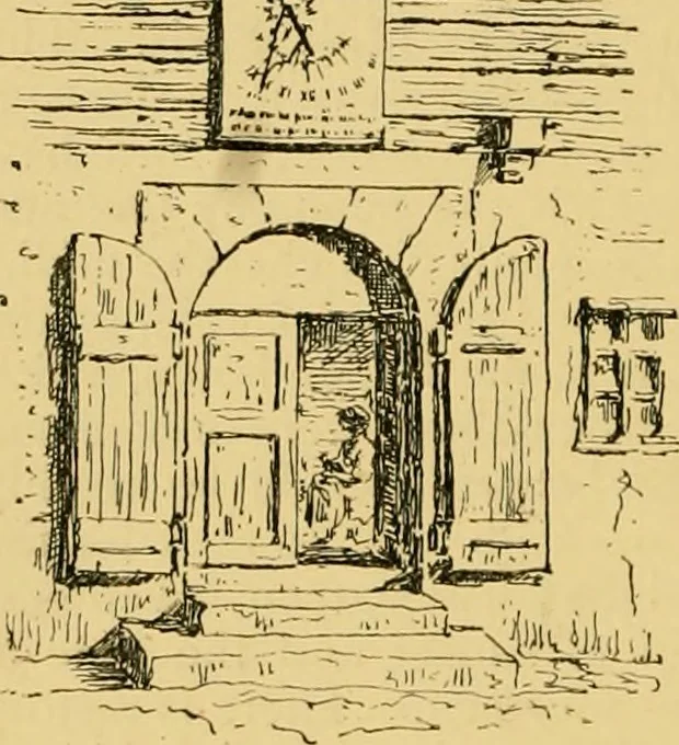 An illustration from The book of sun-dials; originally compiled by the late Mrs. Alfred Gatty; now enl. and re-edited by H. K. F. Eden and Eleanor Lloyd, 1900, leaf 339