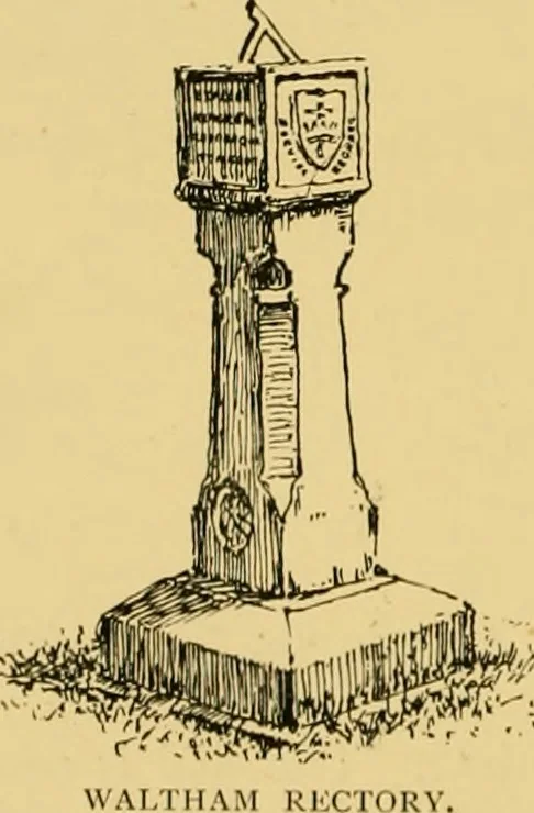 An illustration from The book of sun-dials; originally compiled by the late Mrs. Alfred Gatty; now enl. and re-edited by H. K. F. Eden and Eleanor Lloyd, 1900, leaf 341