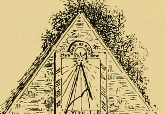 An illustration from The book of sun-dials; originally compiled by the late Mrs. Alfred Gatty; now enl. and re-edited by H. K. F. Eden and Eleanor Lloyd, 1900, leaf 361