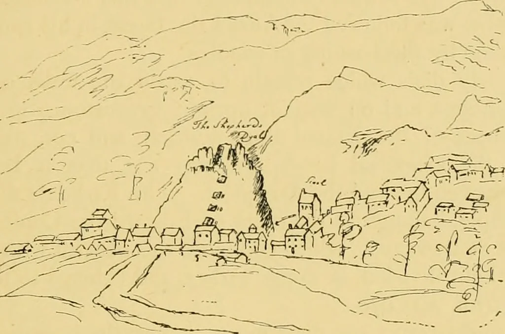 An illustration from The book of sun-dials; originally compiled by the late Mrs. Alfred Gatty; now enl. and re-edited by H. K. F. Eden and Eleanor Lloyd, 1900, leaf 40