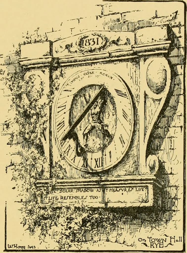 An illustration from The book of sun-dials; originally compiled by the late Mrs. Alfred Gatty; now enl. and re-edited by H. K. F. Eden and Eleanor Lloyd, 1900, leaf 468