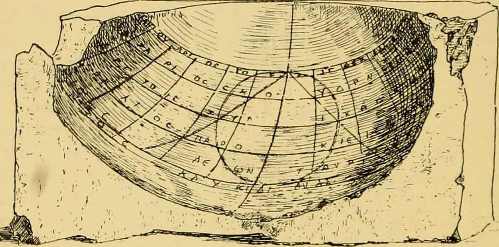 An illustration from The book of sun-dials; originally compiled by the late Mrs. Alfred Gatty; now enl. and re-edited by H. K. F. Eden and Eleanor Lloyd, 1900, leaf 61