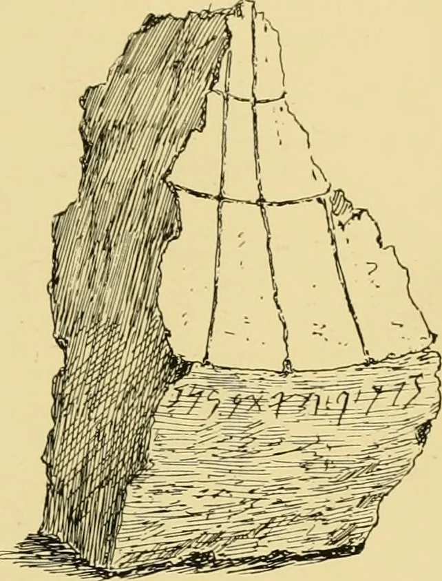 An illustration from The book of sun-dials; originally compiled by the late Mrs. Alfred Gatty; now enl. and re-edited by H. K. F. Eden and Eleanor Lloyd, 1900, leaf 64