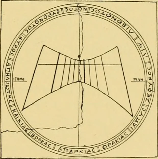 An illustration from The book of sun-dials; originally compiled by the late Mrs. Alfred Gatty; now enl. and re-edited by H. K. F. Eden and Eleanor Lloyd, 1900, leaf 72