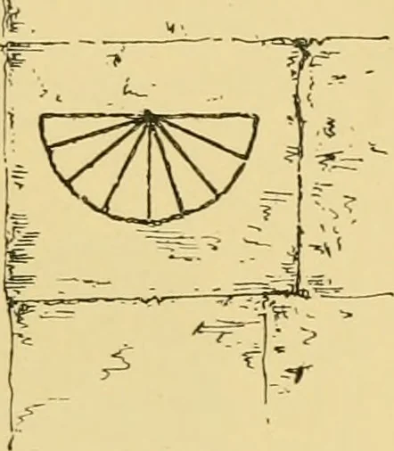An illustration from The book of sun-dials; originally compiled by the late Mrs. Alfred Gatty; now enl. and re-edited by H. K. F. Eden and Eleanor Lloyd, 1900, leaf 98