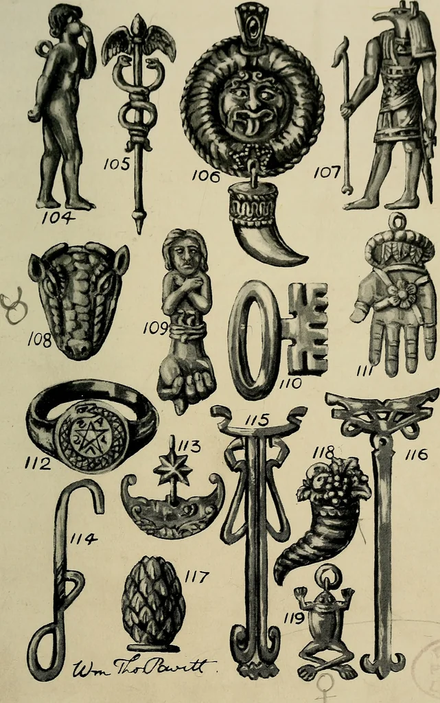 An illustration from The book of talismans, amulets and zodiacal gems : with coloured frontispiece and ten plates, 1914, leaf 134