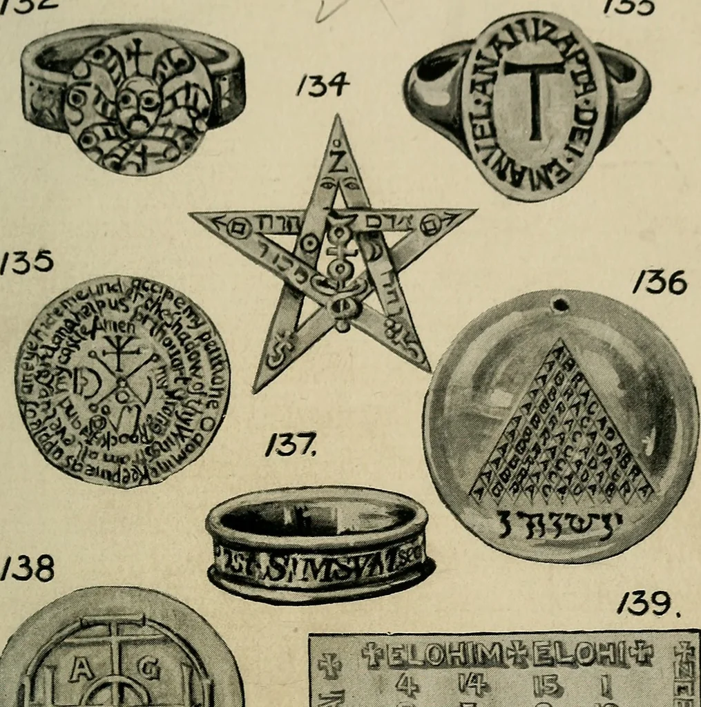 An illustration from The book of talismans, amulets and zodiacal gems : with coloured frontispiece and ten plates, 1914, leaf 162