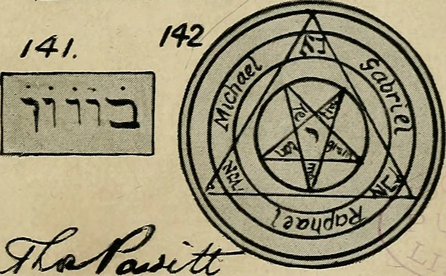 An illustration from The book of talismans, amulets and zodiacal gems : with coloured frontispiece and ten plates, 1914, leaf 162
