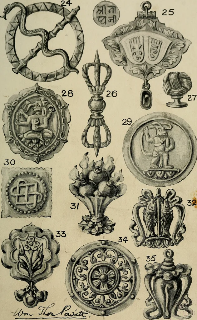 An illustration from The book of talismans, amulets and zodiacal gems : with coloured frontispiece and ten plates, 1914, leaf 58