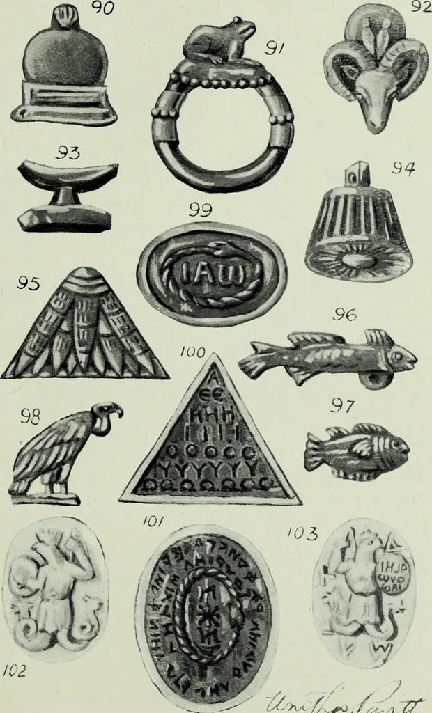 An illustration from The book of talismans, amulets and zodiacal gems, 1915, leaf 116
