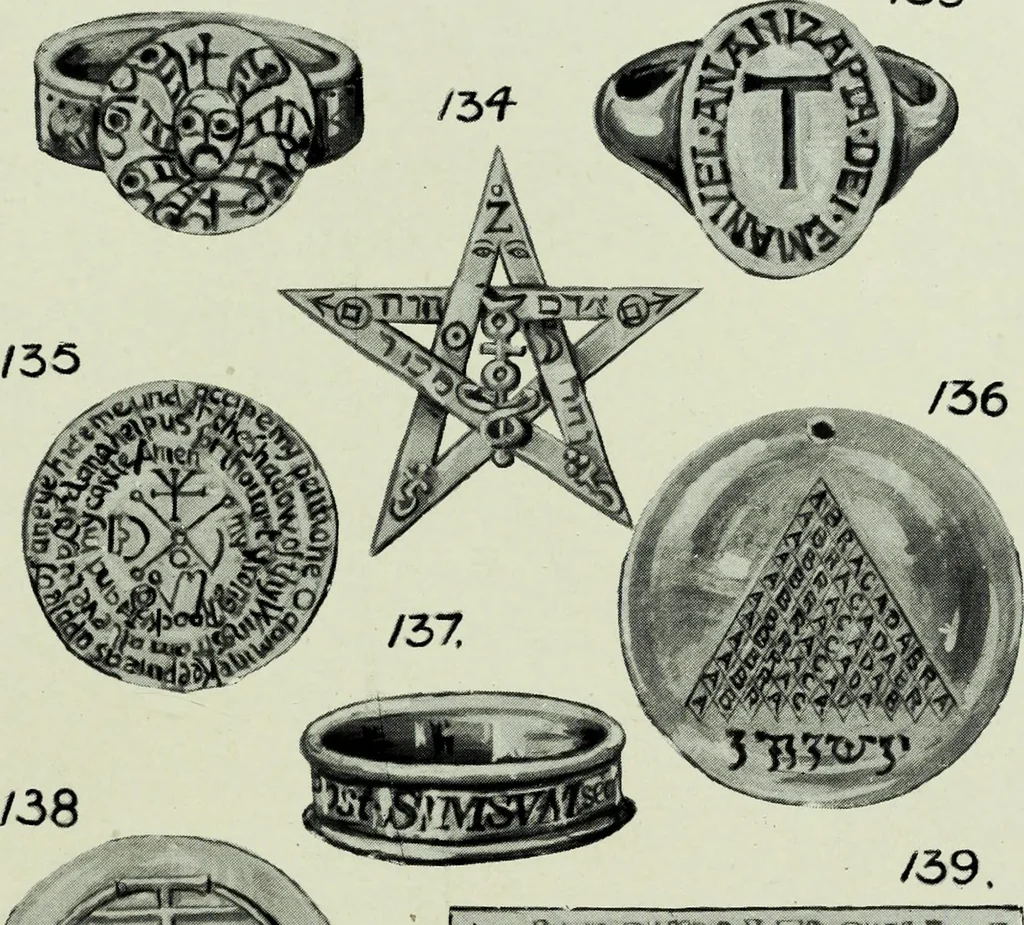 An illustration from The book of talismans, amulets and zodiacal gems, 1915, leaf 164