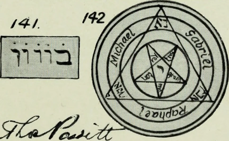 An illustration from The book of talismans, amulets and zodiacal gems, 1915, leaf 164