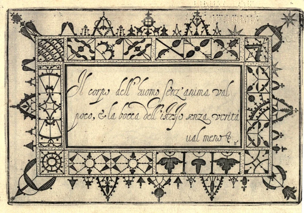 An illustration from [Book on lace, 1604, leaf 19
