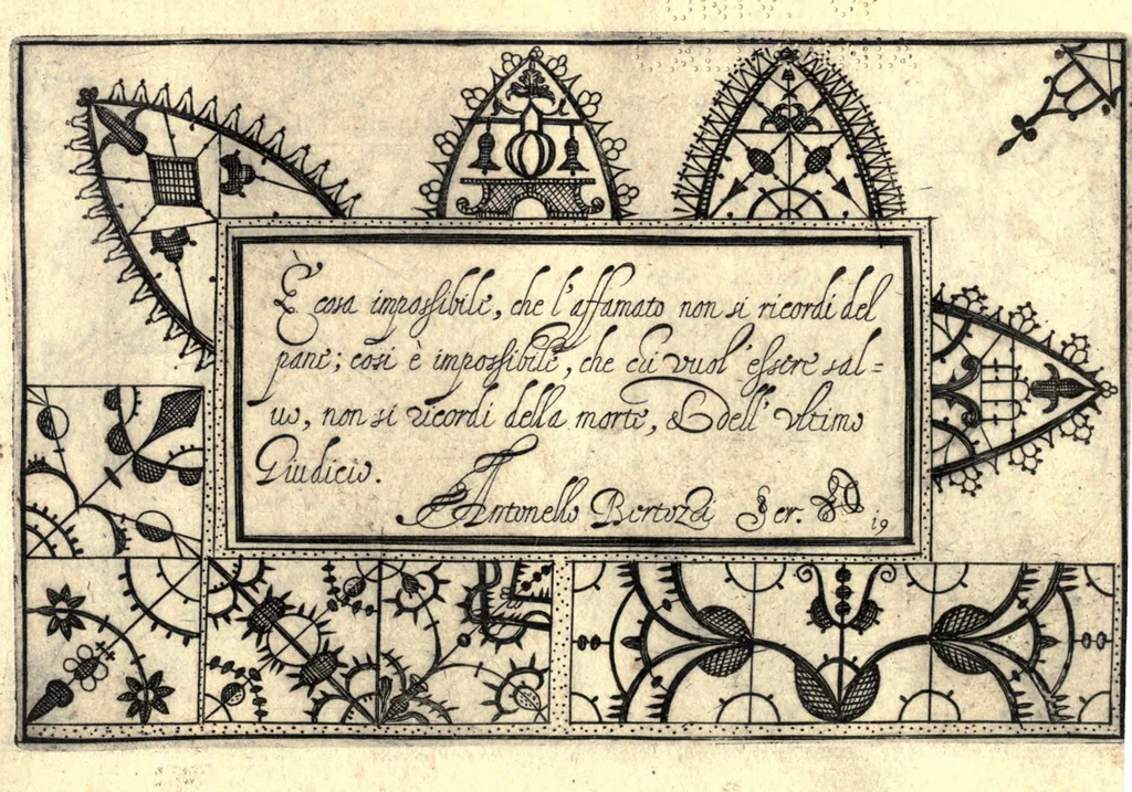 An illustration from [Book on lace, 1604, leaf 41