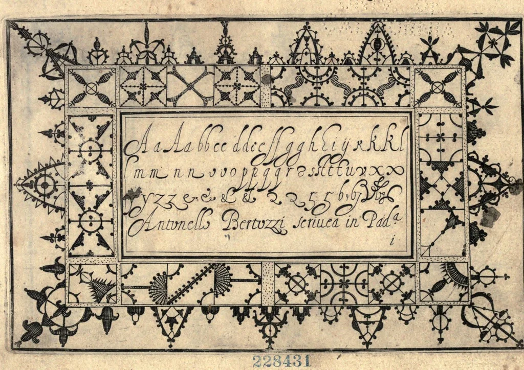 An illustration from [Book on lace, 1604, leaf 5