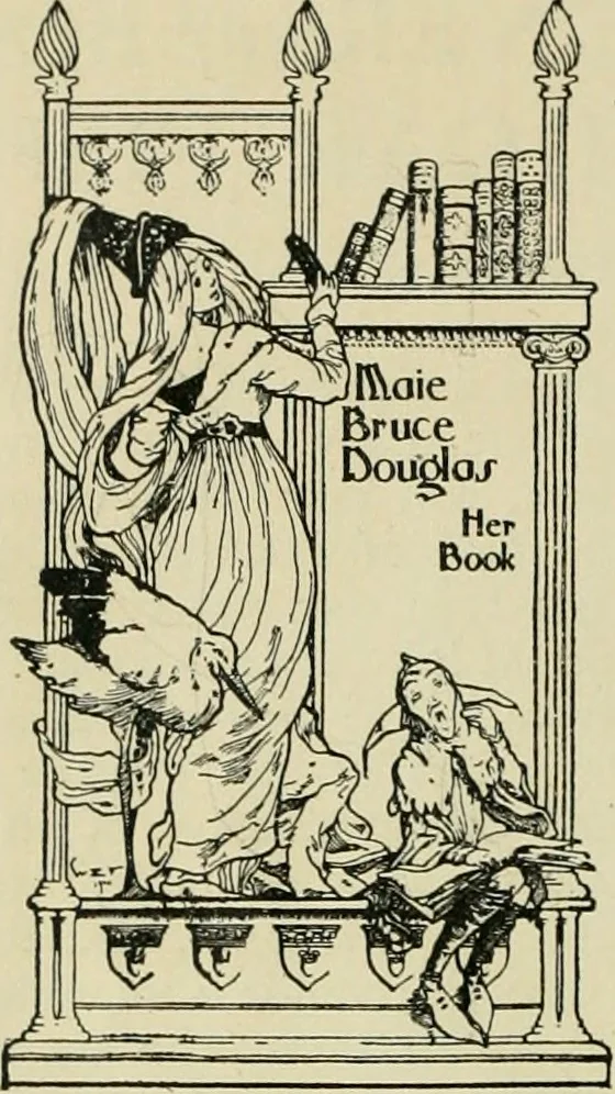 An illustration from Book-plates of to-day, 1902, leaf 11