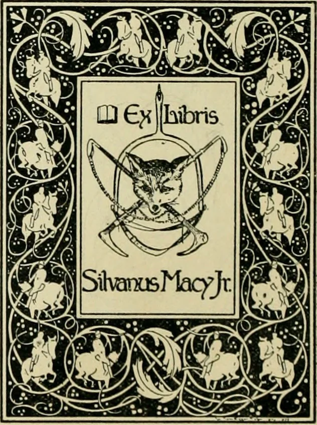 An illustration from Book-plates of to-day, 1902, leaf 13