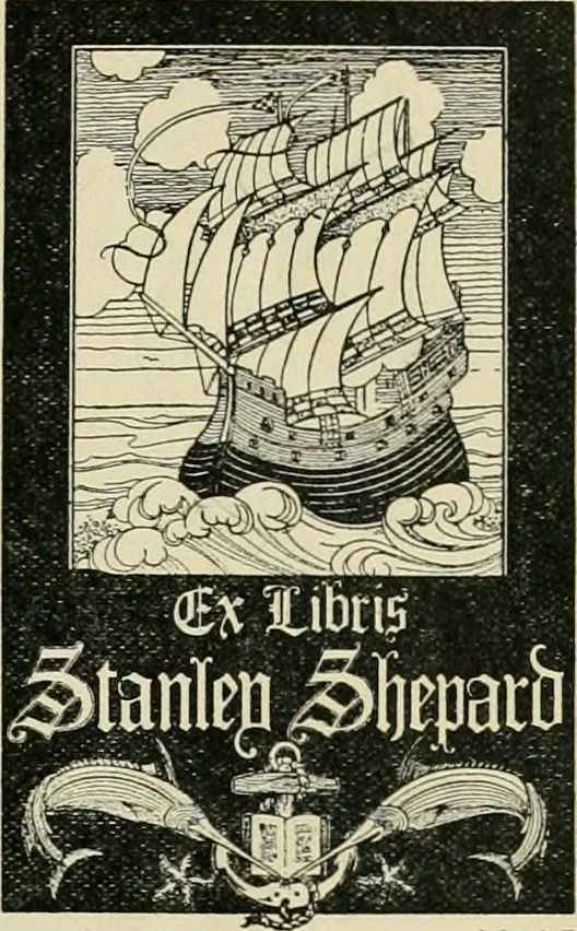 An illustration from Book-plates of to-day, 1902, leaf 14