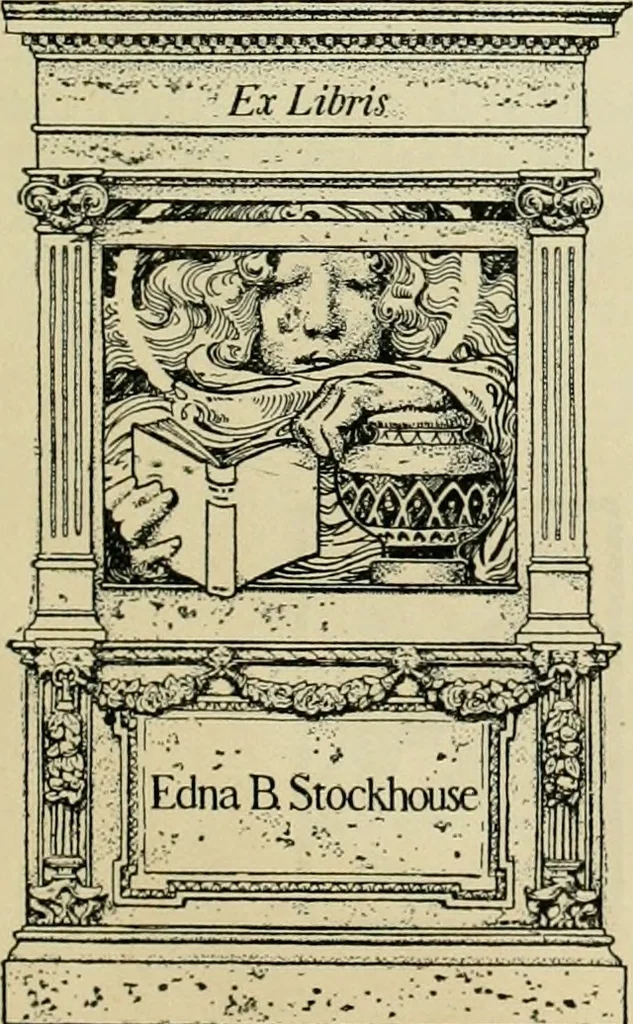 An illustration from Book-plates of to-day, 1902, leaf 14