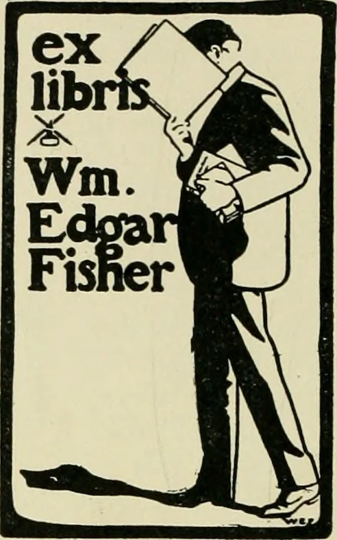 An illustration from Book-plates of to-day, 1902, leaf 15