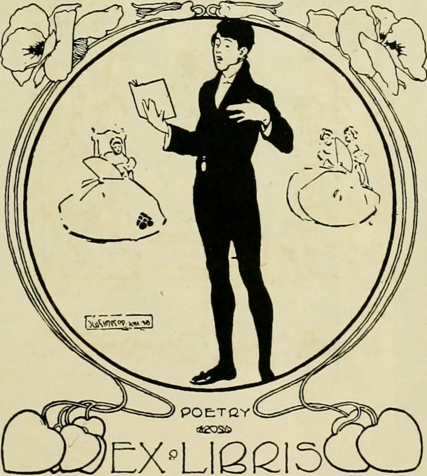 An illustration from Book-plates of to-day, 1902, leaf 18