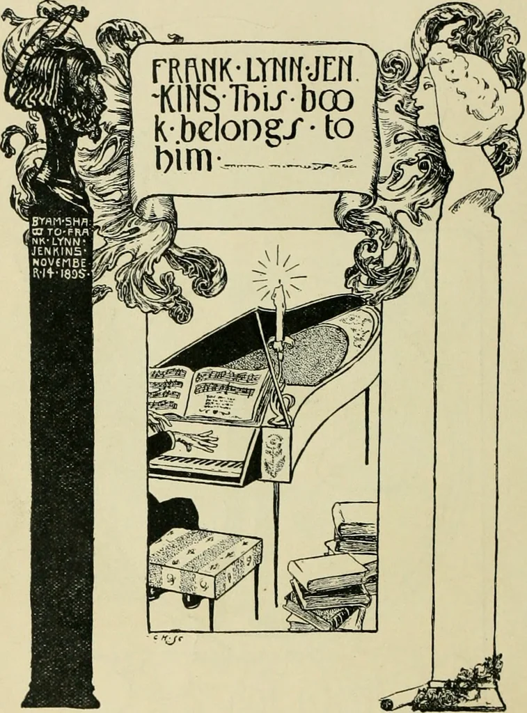 An illustration from Book-plates of to-day, 1902, leaf 19