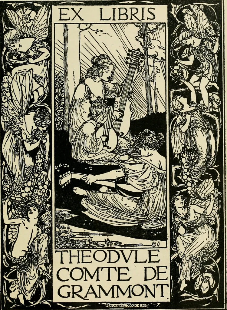 An illustration from Book-plates of to-day, 1902, leaf 20