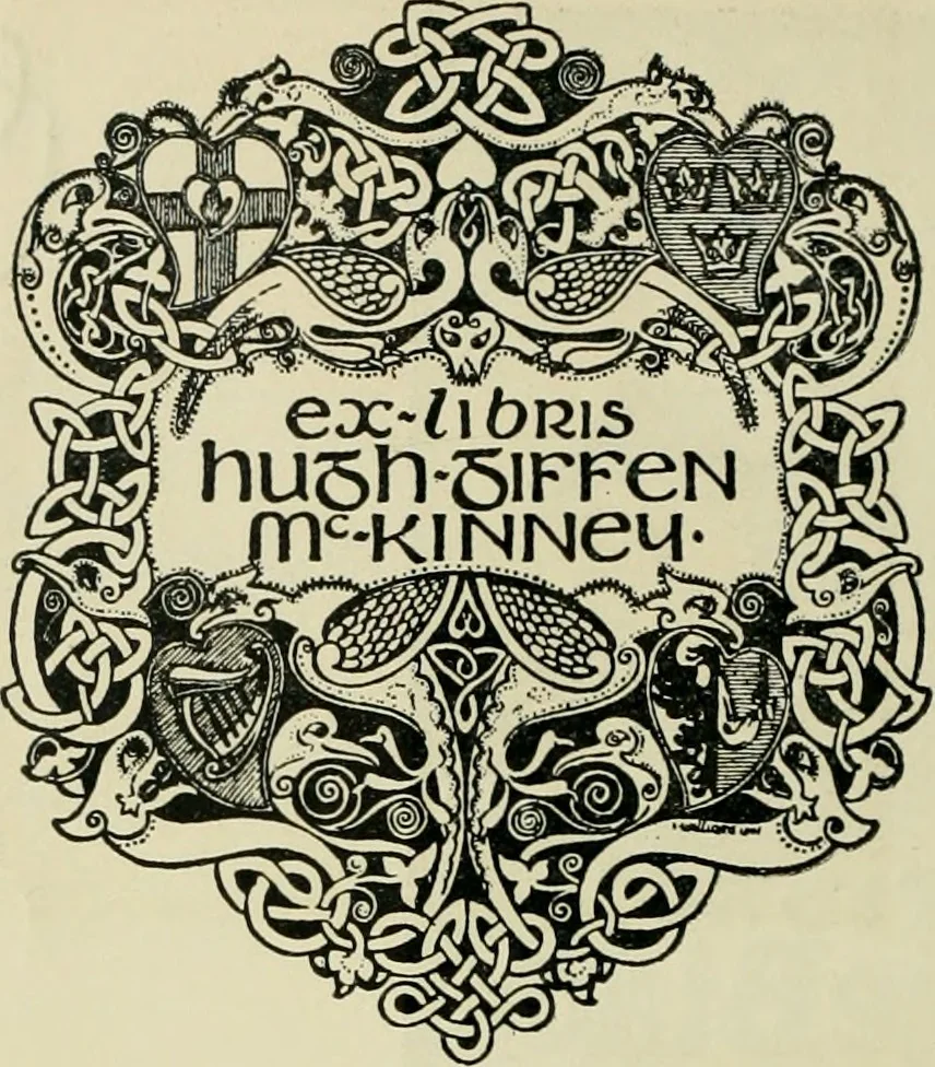 An illustration from Book-plates of to-day, 1902, leaf 23
