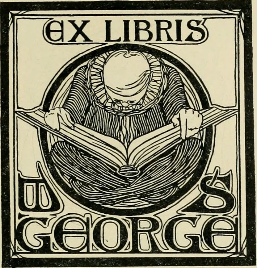 An illustration from Book-plates of to-day, 1902, leaf 24