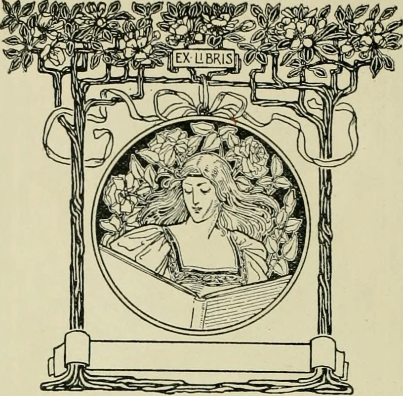 An illustration from Book-plates of to-day, 1902, leaf 25