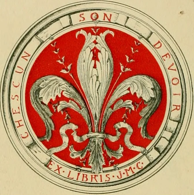An illustration from Book-plates of to-day, 1902, leaf 35
