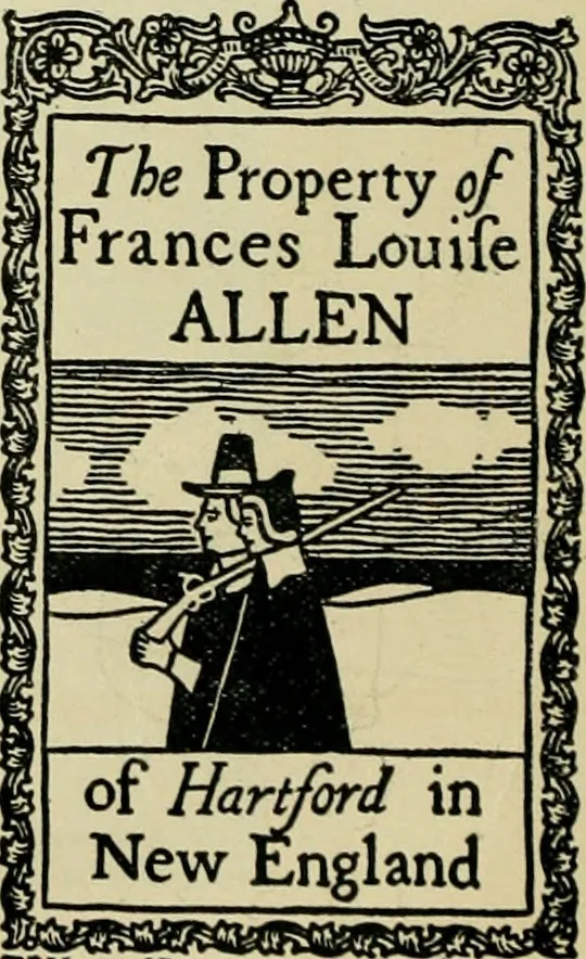 An illustration from Book-plates of to-day, 1902, leaf 37