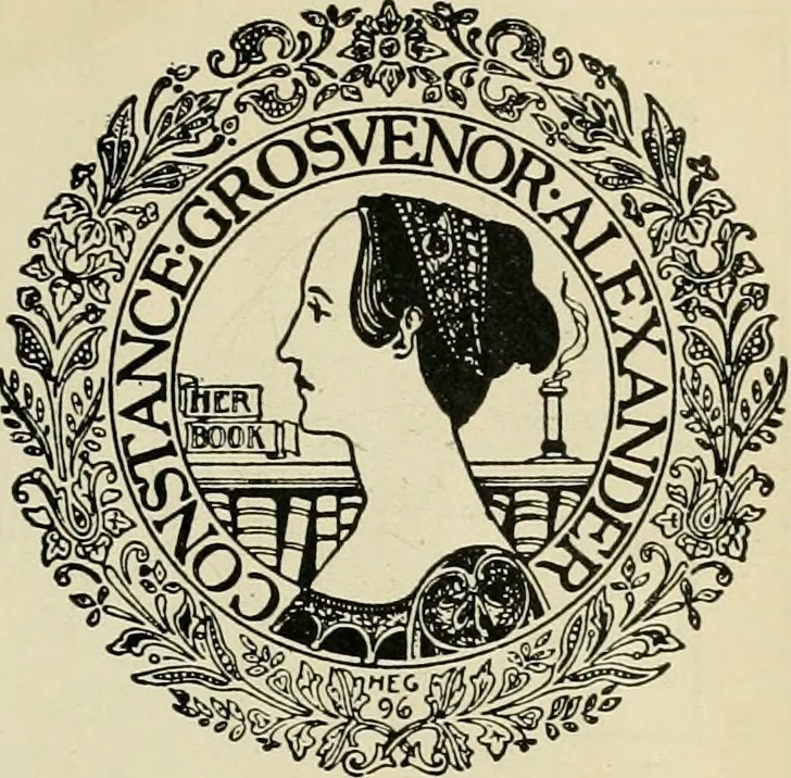 An illustration from Book-plates of to-day, 1902, leaf 40