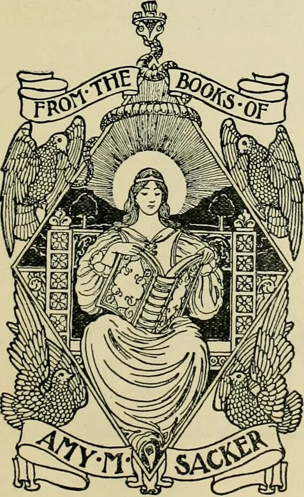 An illustration from Book-plates of to-day, 1902, leaf 40