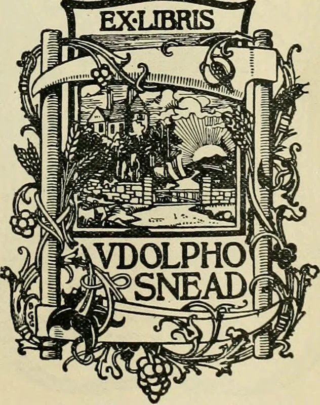 An illustration from Book-plates of to-day, 1902, leaf 40