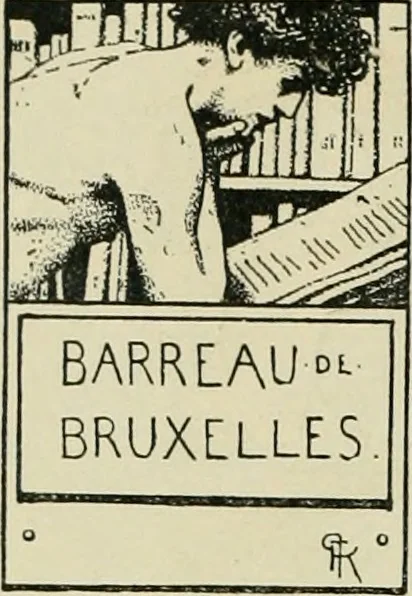 An illustration from Book-plates of to-day, 1902, leaf 41