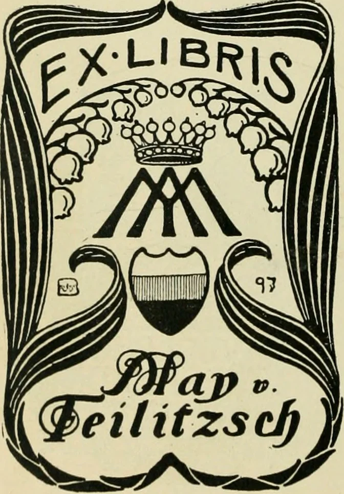 An illustration from Book-plates of to-day, 1902, leaf 41