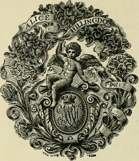 An illustration from Book-plates of to-day, 1902, leaf 43