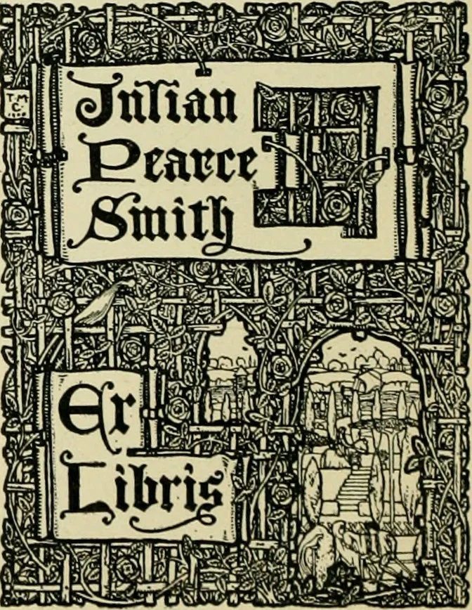 An illustration from Book-plates of to-day, 1902, leaf 45